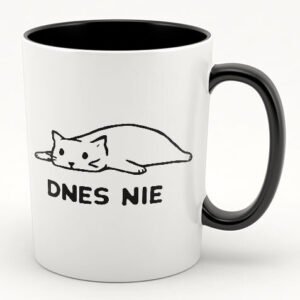 Dnes nie - ležiaca mačka