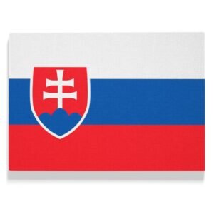 Slovenská vlajka na plátne
